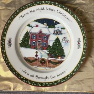 Vintage “T’was the Night Before Christmas” dinner plate